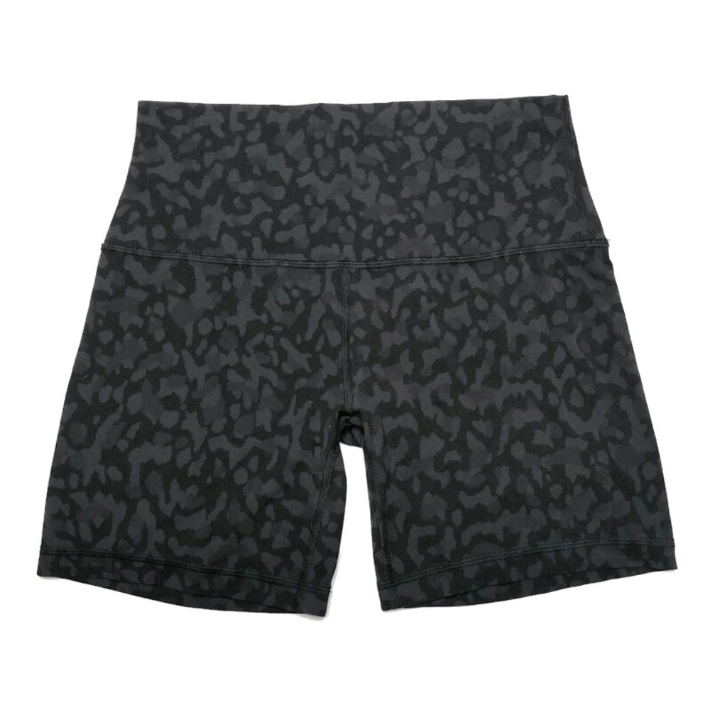 ✨SOLD✨ Lululemon Align 6” Formation Camo Deep Coal Multi /Black Shorts - Picture 1 of 5